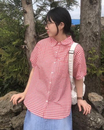 Adem Pocket Check Short Sleeve Shirt
